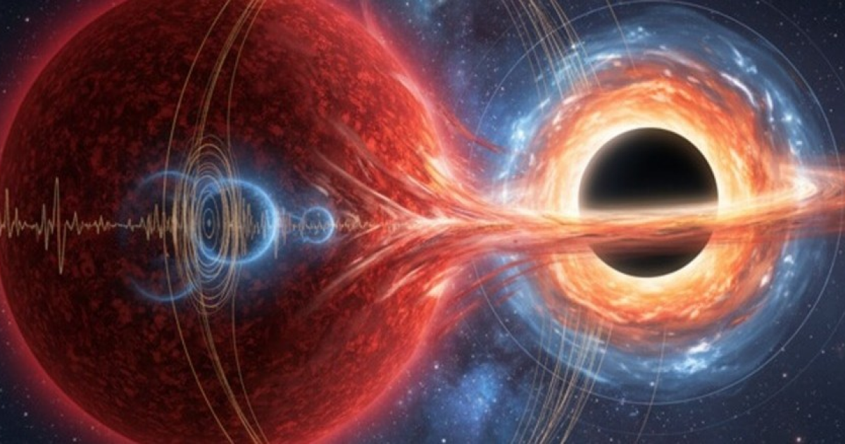 Красного гиганта в Gaia BH2 заподозрили в поглощении другой звезды