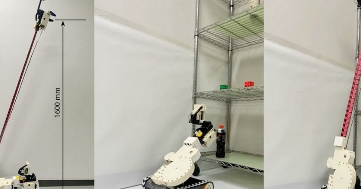 Корейские инженеры создали раздвижную руку-рулетку для роботов