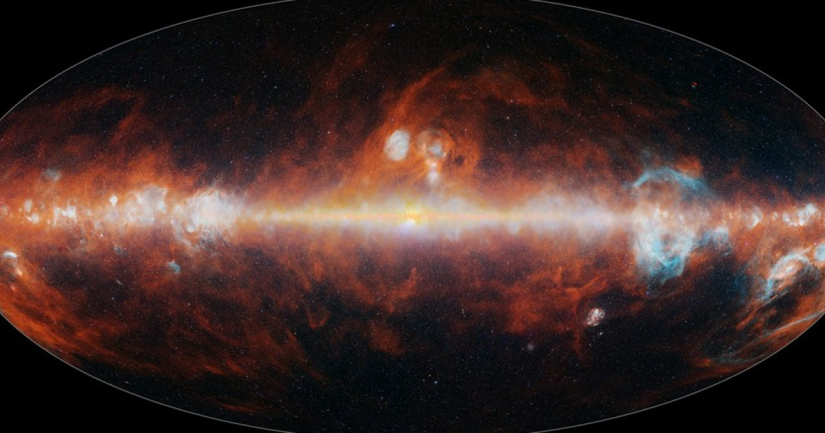 Космическая обсерватория SPHEREx составила первую карту неба