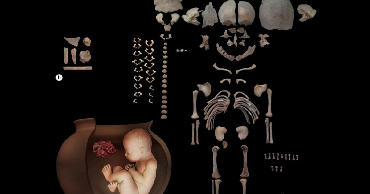 Малышей похоронили в керамических сосудах 6500 лет назад