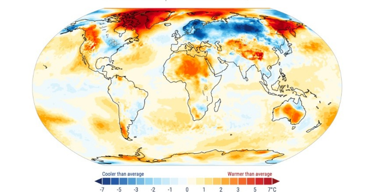 Январь 2026 года оказался рекордно теплым несмотря на холод в Европе