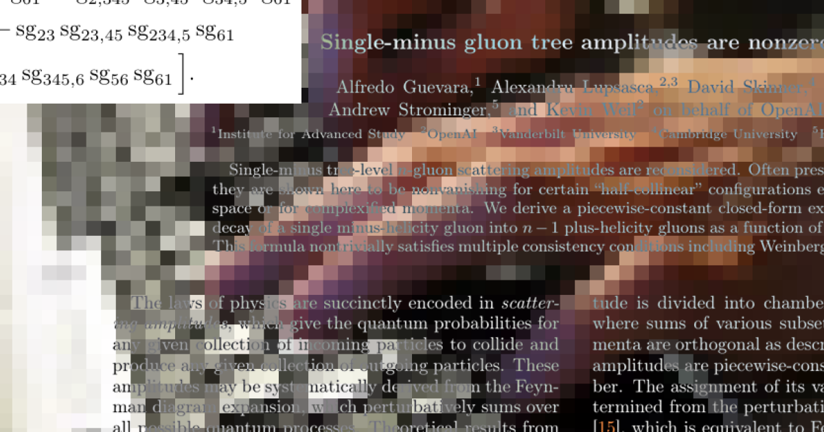 Одноотрицательные амплитуды рассеяния глюонов оказались ненулевыми