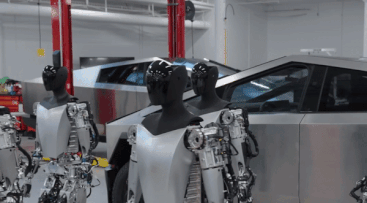 Человекоподобные роботы Tesla прогулялись по гаражу. И научились ...