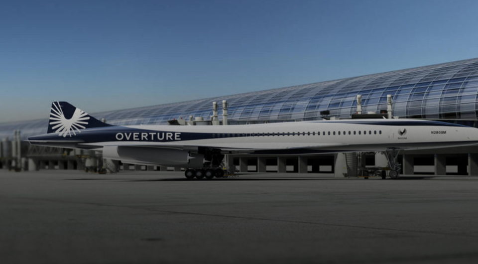 Сверхзвуковой самолет Overture изменит центр тяжести в зависимости от скорости полета